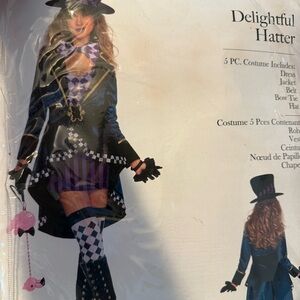 Delightful Hatter women’s costume - Black and Purple